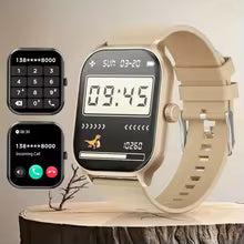 Velora X1 SmartFit Watch – 2.01" Wireless Calling Fitness Tracker with Heart Rate & Sleep Monitor (Golden)