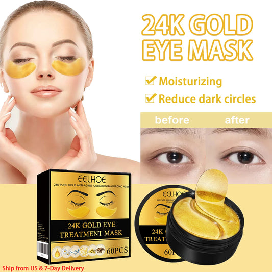 EELHOE LumiGold 24K Renewal Eye Patches – 60PCS