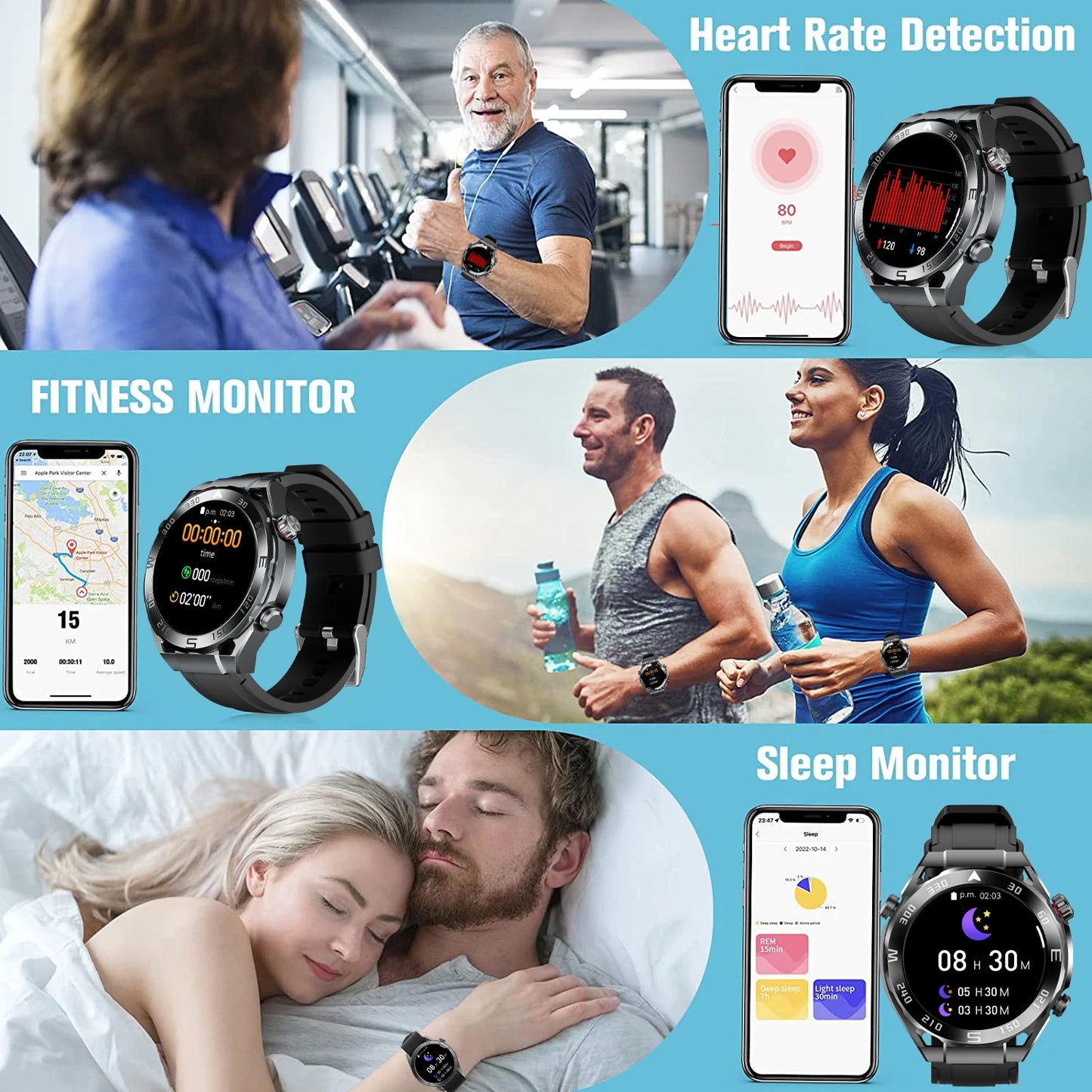 W&O X5 Pro Max Smartwatch – NFC Sports Watch with Bluetooth Calling, Health Tracking & Custom Dials for Android & iOS